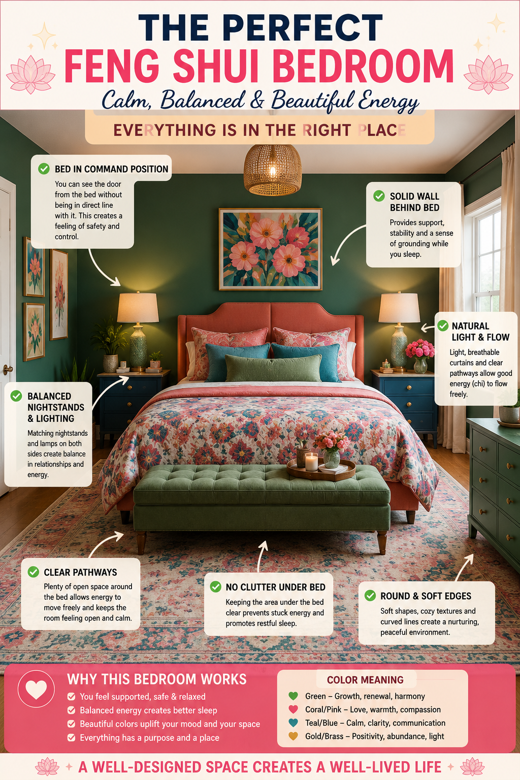 How to Arrange Bedroom Furniture According to Feng Shui: Layout Ideas That Create a Calm, Balanced Space
