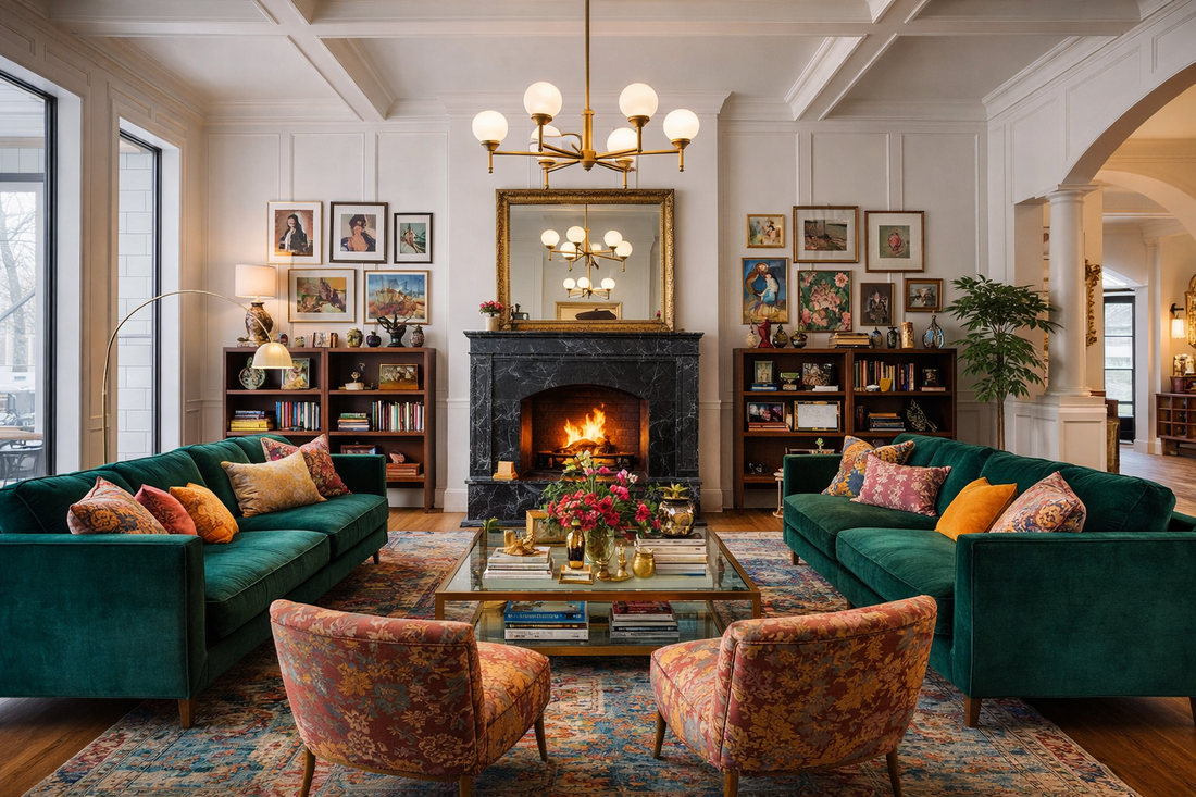How to Style Your Bedroom, Living Room, and Office in Modern Maximalist Style